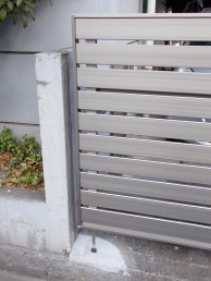 門扉からオーバードアへお取替え 門扉からオーバードアへお取替え